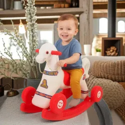 TOYPROFESSOR Baby Horse Rider and Rocker for child Age 1-3 Birthday Gift