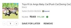 Toys R Us Avigo Baby Car