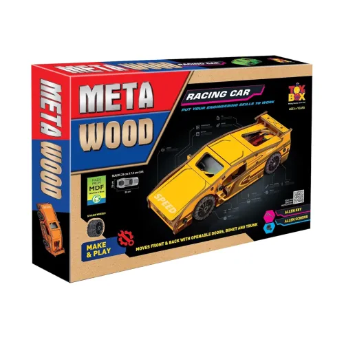 Image of Toysbox Meta Wood Racing Car Kit