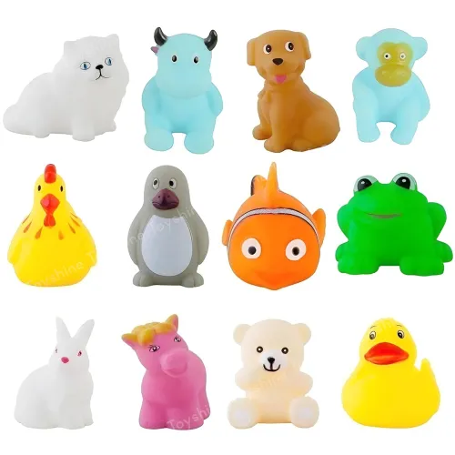 Image of Toyshine 12 Pc Floating Animal Bath Toys