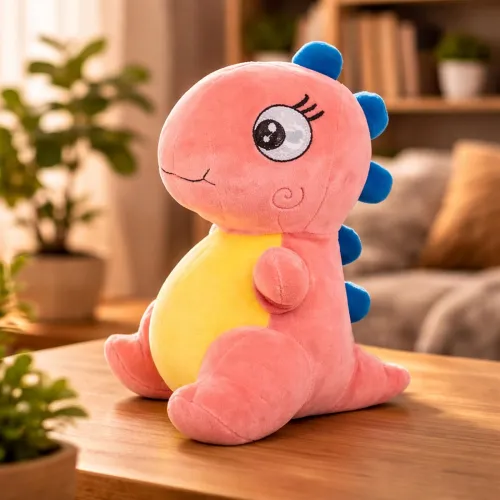 Image of Toyshine 23cm Cute Dinosaur Soft Toy | Adorable Plush Dino Ultra Soft Cuddle Toy for Kids Boys Girls | Birthday Gift & R