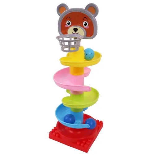 Image of Toyshine 4-Layer Ball Drop & Roll Swirling Tower Toy