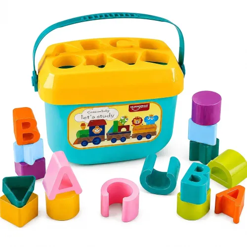 Image of Toyshine Baby’s First Educational Shape Sorting Blocks Toy