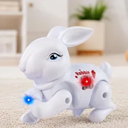 Toyshine Battery Operated Cute Interactive Walking Rabbit