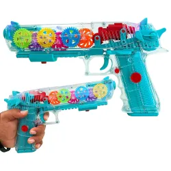 Toyshine Concept Musical and 3D Lights Kids Transparent Gun
