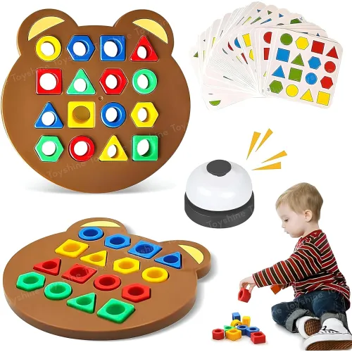 Image of Toyshine Geometric Shape Matching Puzzle Game