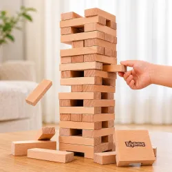 Toyshine Wooden 54 Wooden Building Block