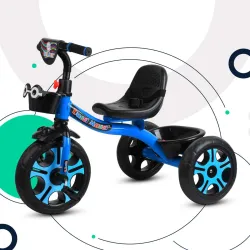 TOYSHOPPEE TryCycle for Boys and Girls Age Group 2 to 5 Years Babys Tricycle (Blue, Black)