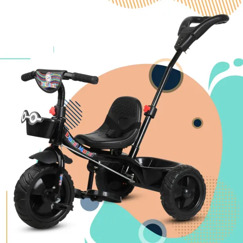 Image of TOYSHOPPEE Parental Handle Baby Kids Tricycle 