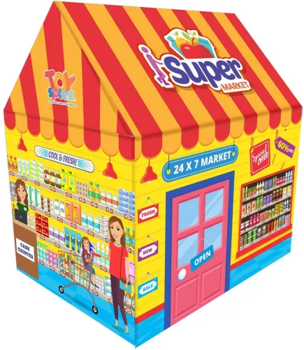 Image of Toyspree Super market Play tent house  (Multicolor)