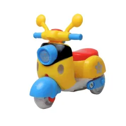 TOYTALES Mini Friction Scooter & Motorcycle Toy, 2-in-1