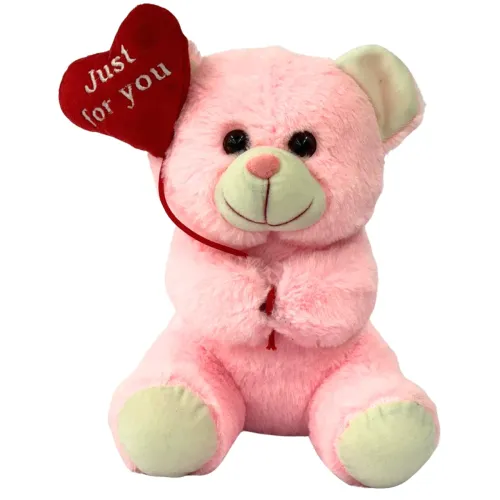 Image of TOYTALES Pink Teddy Bear with Heart Cute Gift for Girls