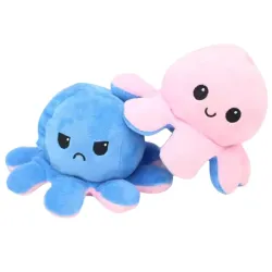 TOYTALES Reversible Octopus Plushie Soft Toy for Kids | Cute Adorable Stuffed Animal | Flip Inside-Out Plush Soft Toy fo