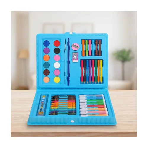 Image of TOYTONIC 68-Piece Color Set for Kids – Drawing & Painting Kit with Crayons, Watercolors, Pencils & Sketch Tools 