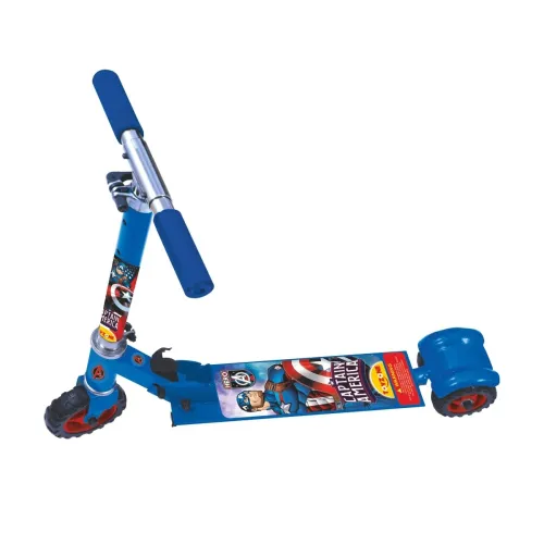Image of Toyzone Captain America Scooter Square - 66538 | Kids Skate Ride on | Smart Kick Scooter | Adjustable Height and Rear Br