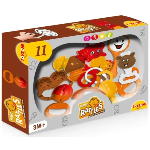 Image of Toyzone Baby Rattles | Colorful Rattles for Little Babies | Cute Toys for Toddlers |Sound Toy | Attractive Rattle for Ne