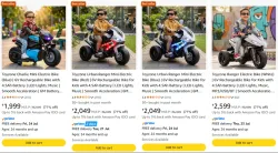 Toyzone Electric Bike at minimum 70% Discount