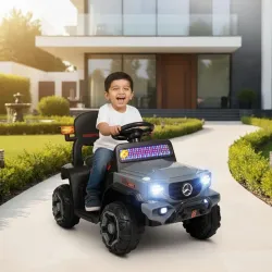 Toyzone Posh Electric Ride-On Jeep for Kids 2+ Years