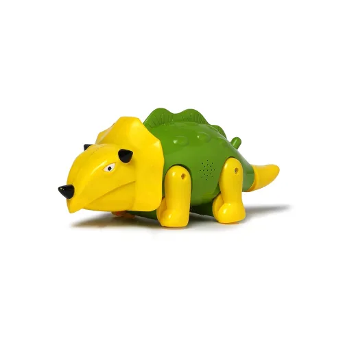 Image of Toyzone Pull Along Triceratops Dinosaur | Plastic Pull Toy | Early Learning and Motor Skills Toys | Early Learning and M