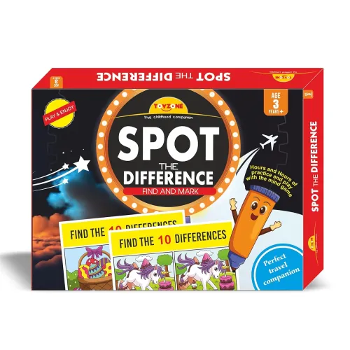 Image of Toyzone Spot The Differences | Find The Difference Game | Brain Early Learner Educational Game | Great for Home, Road Tr