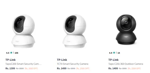 Image of TP- Link Security Camera at Minimum 60% Discount