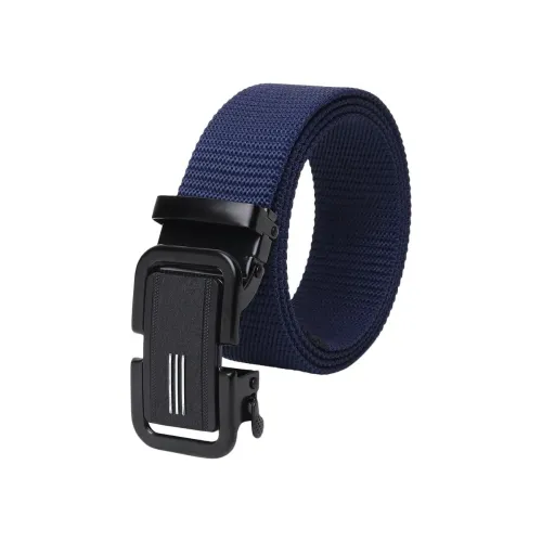Image of TPM Nylon Canvas Belt with Automatic Buckle, Navy Blue, Adjustable Tactical Military Style