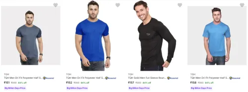 Image of Tqh Men's T-Shirts upto 84% Discount