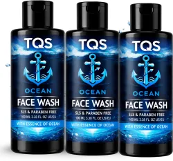 TQS Ocean for Men, Fights Acne & Pimple, Skin Brightening, All Skin Types Face Wash (300 ml)