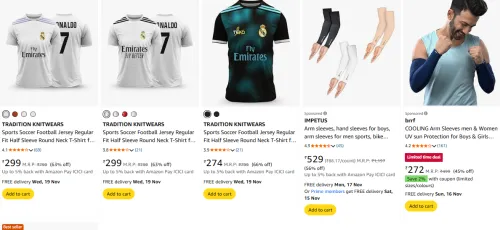 Image of TRADITION KNITWEARS sports T-shirts starting @ ₹299