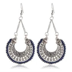 Shining Diva Fashion Oxidised Silver Antique Traditional Earrings For Women and Girls (rrsd9511er)