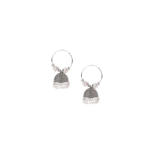 Image of Traditonal Ethnic Gold Platted Dome Shaped Jhumka