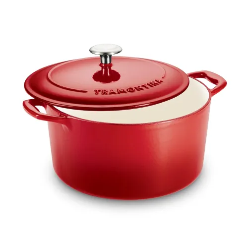 Image of TRAMONTINA Round Dutch Oven 3.3L Red