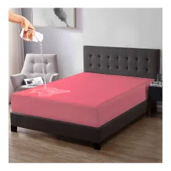 Trance Home Linen Premium 220 GSM+ Cotton Terry Waterproof Mattress Protector