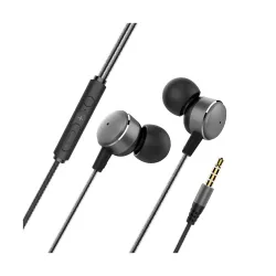 Trands TR-HS845 Wired in-Ear Type-C Earphones with 10mm Driver,1.2m Cable, Noise Cancellation, Multi-Function Button, TP