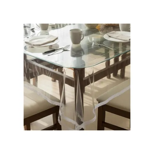 Image of Transparent 4 Seater Dining Table Cover 