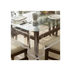 Transparent 4 Seater Dining Table Cover 