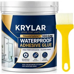 Transparent Waterproof Glue 300GM with Brush Strong Waterproof