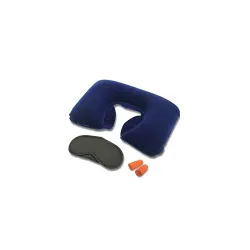 Travel Accessories | Travel Kit with Neck Rest | Travel Neck Pillow Combo with Soft Eye Mask, Carry Bag and Ear Plugs