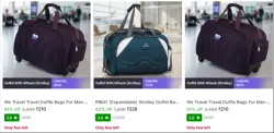 Travel Duffle Bags Upto 90% Discount