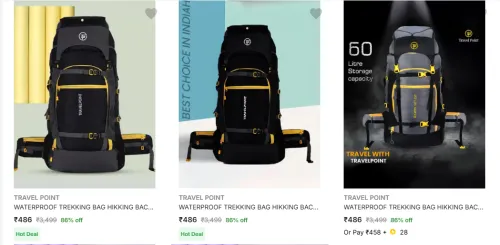 Image of Travel Point Rucksacks upto 86% Discount