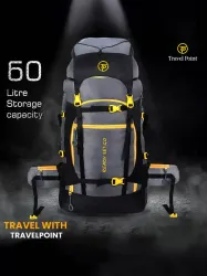 TRAVEL POINT  WATERPROOF TREKKING BAG 60L