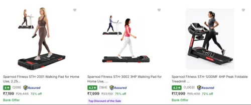 Image of Treadmills Minimum 70% OFF 