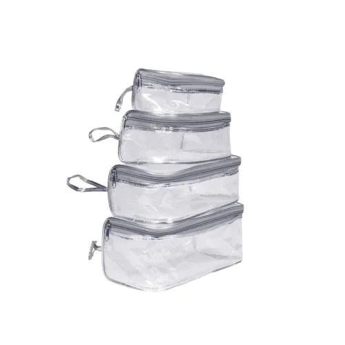 Image of Trendifly 4 Set Transparent Travel Pouches 