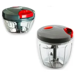 Trendy Chopper Combo, 1100ml Push Handy Chopper with 450ml Dori Cutter, Quick Onion Fruit Vegetables Cutting Kitchen Set