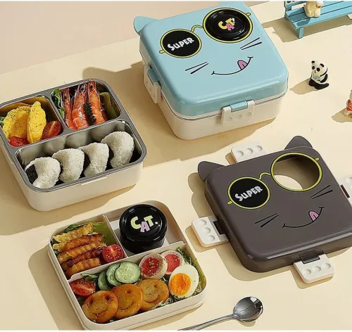 Image of Trendy Bento 3 Compartment Lunch Box 1120 ml