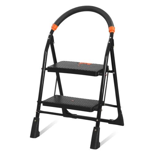 Image of Trendy Cameo 2‑Step Heavy‑Duty Foldable Step Ladder with Anti‑Skid Shoes 