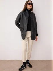 Trendyol Women Single Breasted Spread Collar Overcoat