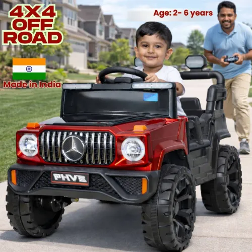 Image of Trenzo Kids electric jeep 4x4 Motors Car for Kids with Music