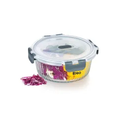 Treo By Milton Clip Fresh RIB Round 950 ml Premium High Borosilicate Glass