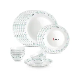 Treo by Milton Opalware Aurelia Murel Dinner Set of 18